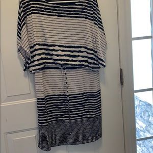 Black and White stripes dress